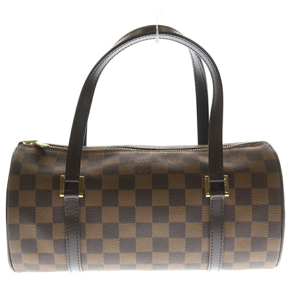 LOUIS VUITTON Damier Papillon Leather Handbag Brown